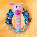 Littleok Handmade Llama Crochet Rattle Toy for Babies | Crochet Rattle Age 6 To 12 Month Babies Handmade Toy With Motherhood Baby Shower Gift