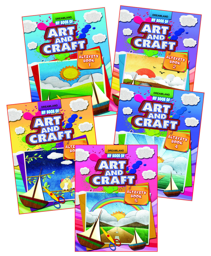 My Book of Art & Craft - Pack (5 Titles) : Interactive & Activity Children Book By Dreamland Publications
