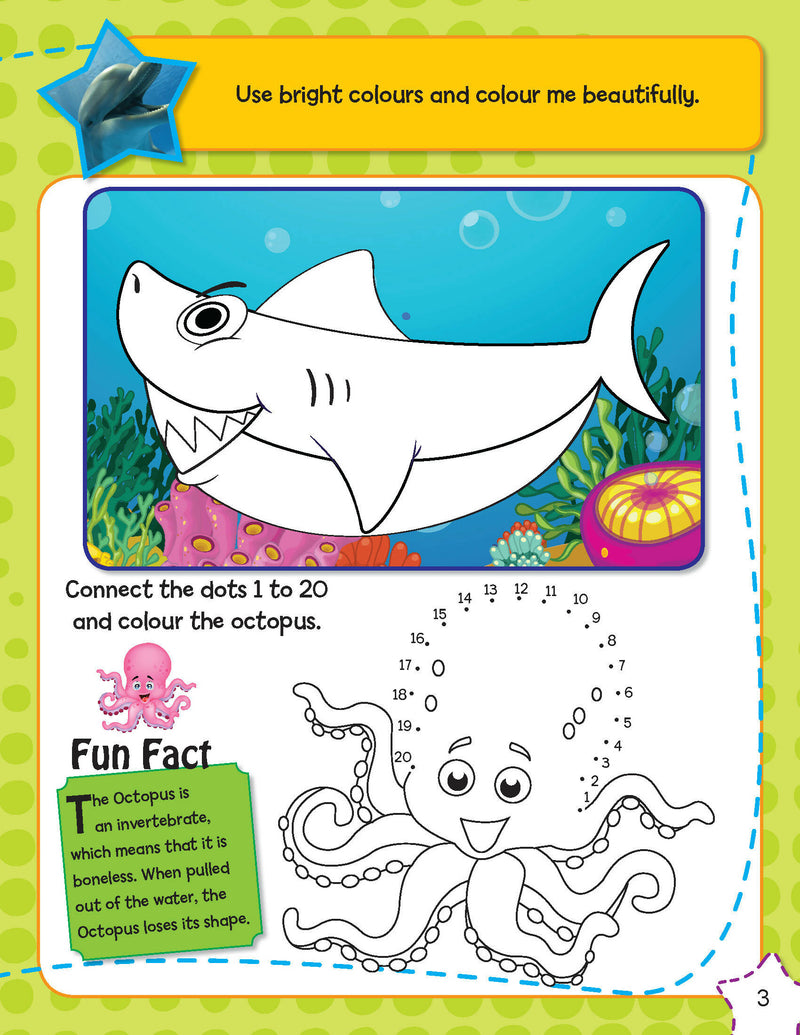 Sticker Activity Book - Under the Sea : Interactive & Activity Children Book By Dreamland Publications 9789350896785