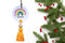 RAINBOW BAUBLE WITH TASSEL ORNAMENT - RECYCLED PAPER CLAY (Personalization Available )