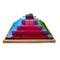  CuroKidz Large Wooden Stepped Pyramid Building Blocks - 64 Pieces