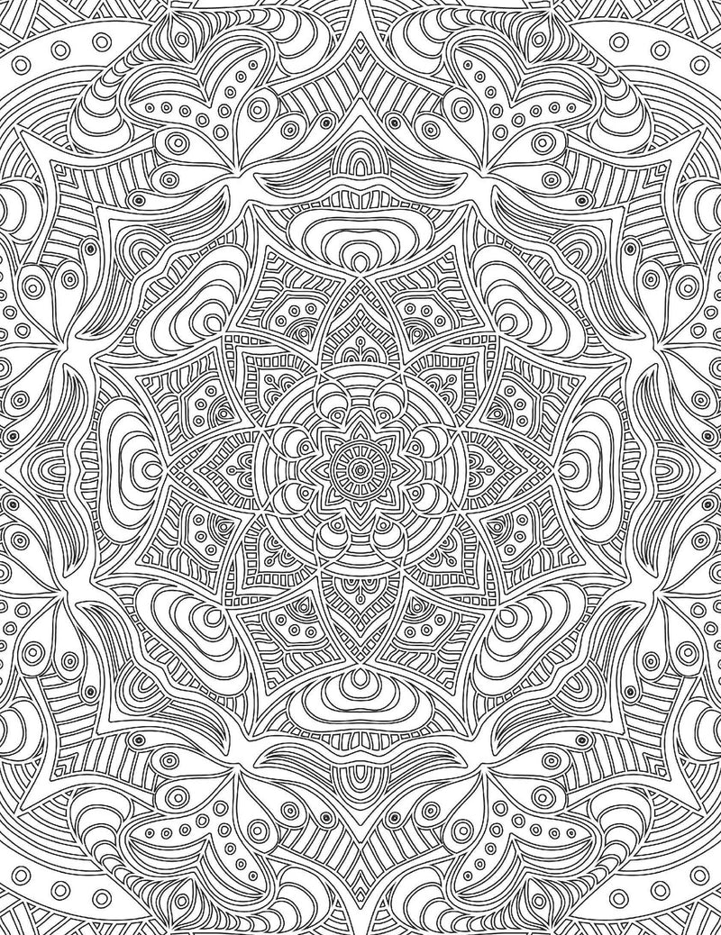 Mandala- Colouring Book for Adults : Colouring Books for Peace and Relaxation Children Book By Dreamland Publications 9789387177017