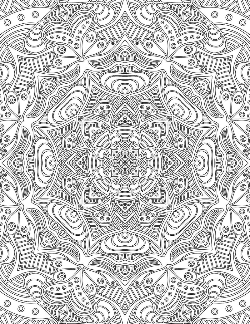 Mandala- Colouring Book for Adults : Colouring Books for Peace and Relaxation Children Book By Dreamland Publications 9789387177017