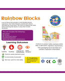 Rainbow Blocks (24 pcs) | Wooden Colorful Acrylic Blocks