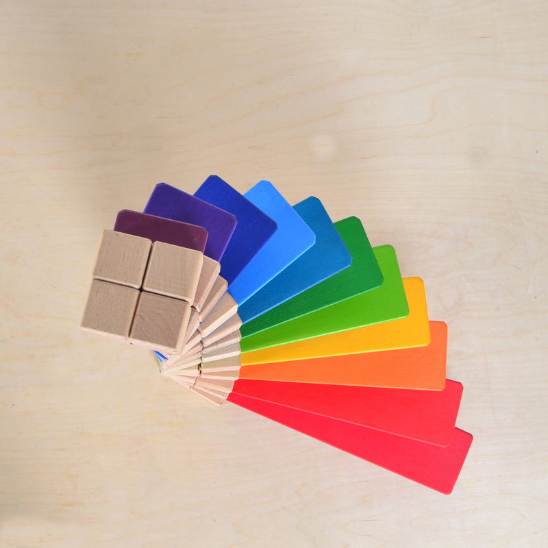 Wooden Rainbow Building Boards