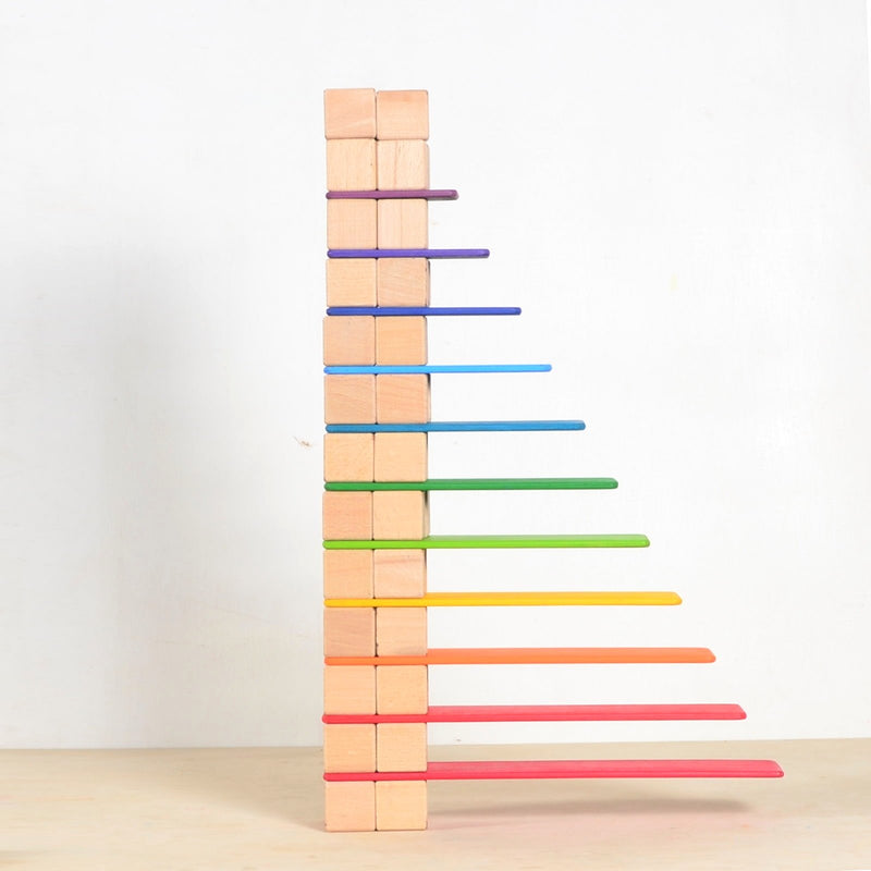 Wooden Rainbow Building Boards