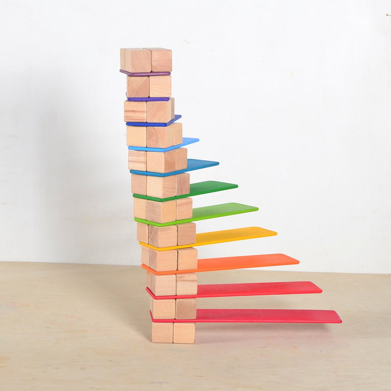 Wooden Rainbow Building Boards