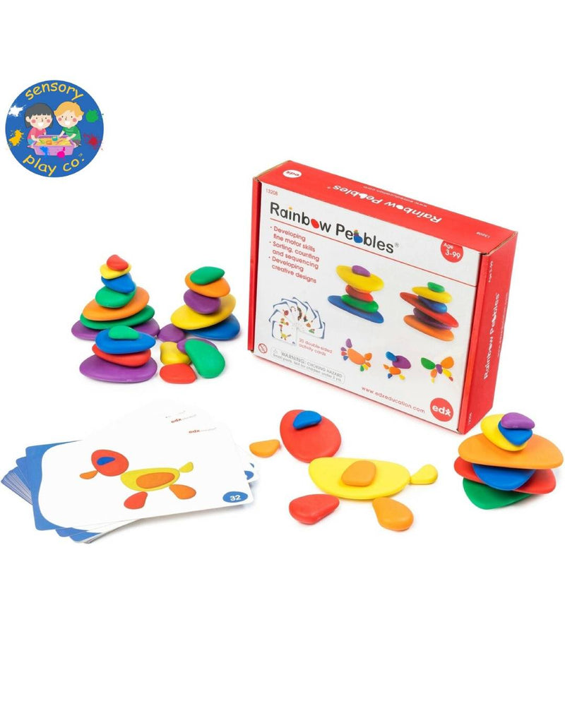 Rainbow Pebbles (36 pebbles, 20 double-sided Activity cards)