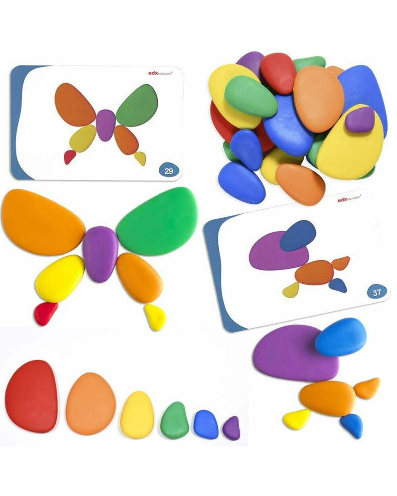 Rainbow Pebbles (36 pebbles, 20 double-sided Activity cards)