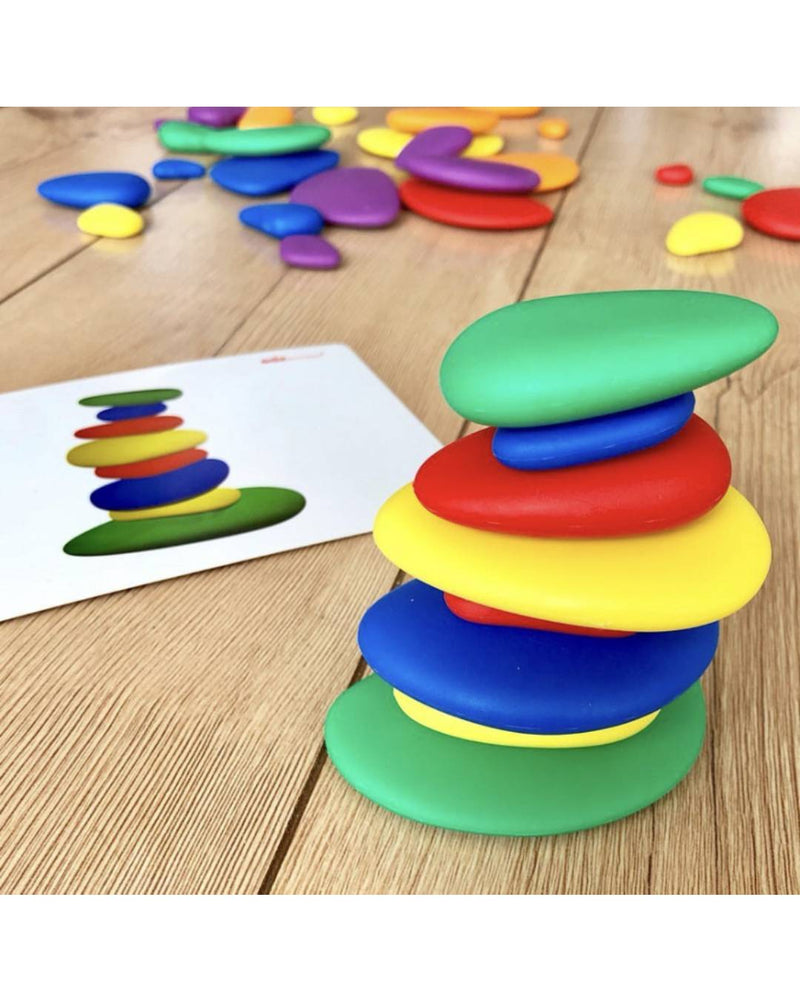 Rainbow Pebbles (36 pebbles, 20 double-sided Activity cards)