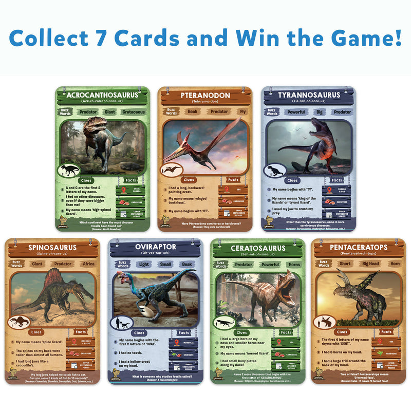 Skillmatics Card Game : Guess in 10 Deadly Dinosaurs | Gifts for 8 Year Olds and Up | Quick Game of Smart Questions | Super Fun for Travel & Family Game Time