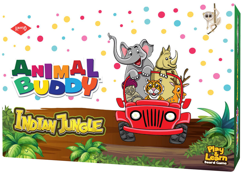 Animal Buddy - Indian Jungle Discovery - Play & Learn Board Game for Kids 4+ & Family