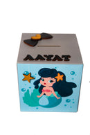 Doxbox Mermaid Theme Piggy Bank  ( Personalization Available)