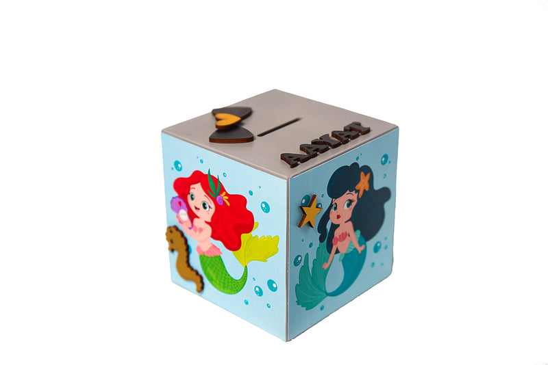 Doxbox Mermaid Theme Piggy Bank
