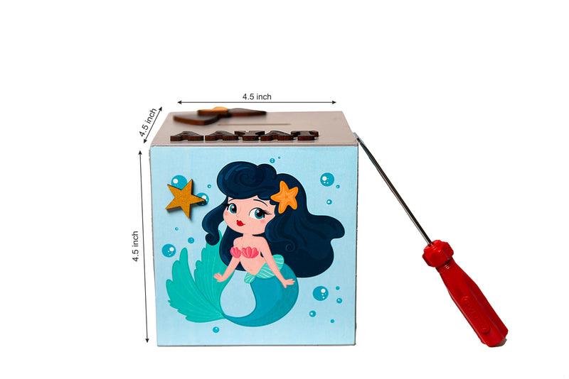 Doxbox Mermaid Theme Piggy Bank