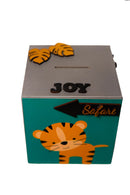 Doxbox Jungle Safari Theme Piggy Bank  ( Personalization Available)