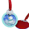 SNOMAN BAUBLE - ITS SNOW TIME -  BLUE - PERSONALISED ORNAMENT WITH SNOW SHAKER ( Personalization Available )