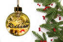 SNOW BAUBLE WITH LIGHT ORNAMENT