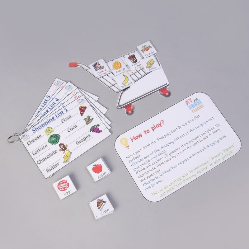GROCERY RECOGNITION SHOPPING LIST ACTIVITY SET