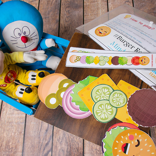 BURGER RECIPE MIND GAME FOR TODDLERS
