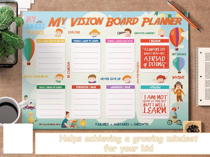 MY VISION PLANNER BOARD FOR KIDS ABOVE 7 YEARS