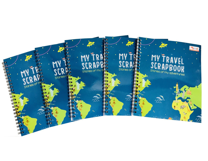 Set of 5 Pieces of Travel Scrapbook with Stickers - Return Gift Combo