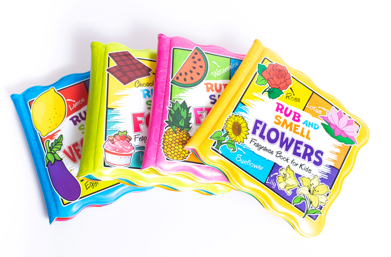 Rub and Smell - Flowers (Fragrance Book for Kids) : Picture Book Children Book By Dreamland Publications 9789388416931