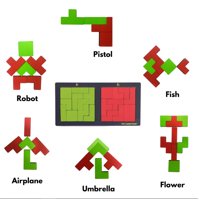 Matrix Pattern Puzzles JoGenii |The Funny Mind Wooden 3D Matrix Kiddo Pattern Puzzle Board ...