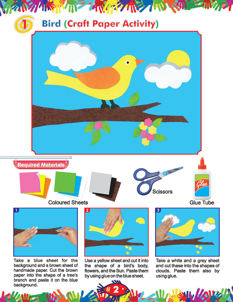My Book of Art & Craft Part -2 : Interactive & Activity Children Book By Dreamland Publications 9789350893951