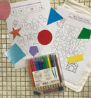 Shapes and colour Worksheet Bag