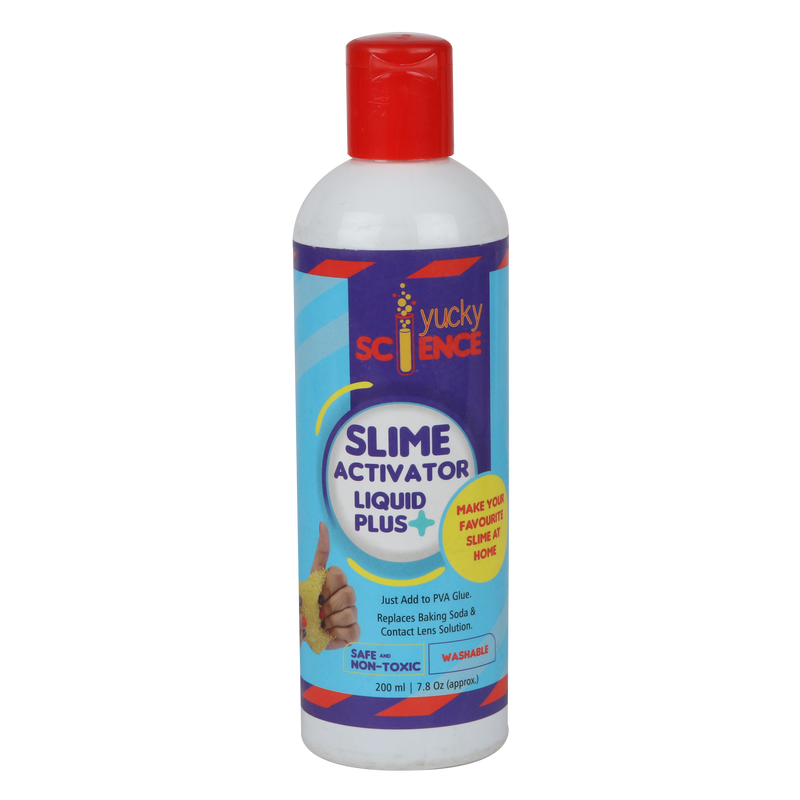 Slime Activator Liquid Plus - Pack of 3 Bottles, 200 ml Each (Clear)