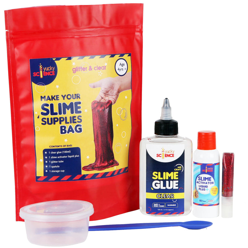 yucky science Ultimate Slime Making Kit for Kids - Glitter and Sparkle. Make  15+ Slimes. Age 4 years and Above (Multicolour) - Ultimate Slime Making Kit  for Kids - Glitter and Sparkle.