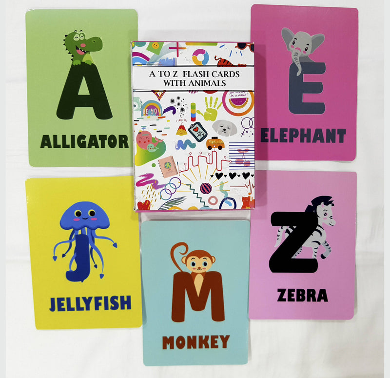 Flash Cards A TO Z with Animals