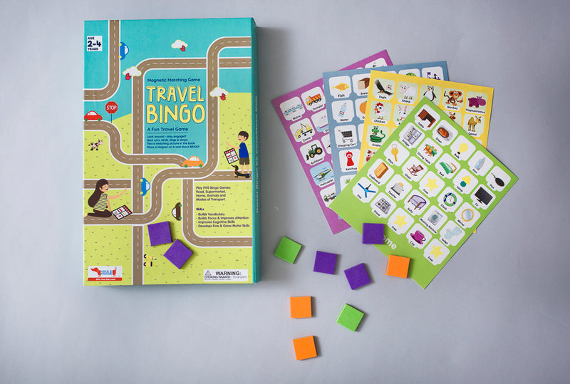 Travel Bingo with Magnets Educational Game