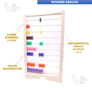 The Little boo Abacus Classic Wooden Toy (Developmental Toy, Brightly-Colored Wooden Beads)