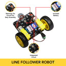ThinkerPlace STEM Educational DIY Line Follower Robot with 3D Printed Case for 8+ years kids | Learning & Education Toys | STEM toys | DIY kit | IR sensor Robot | Robot toys