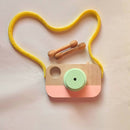 Littleok Pretend Play Wooden Kids Camera Muliticolor Camera For toodlers and kids