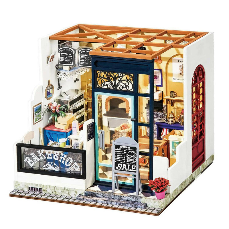 Miniature Bake Shop Kit with Furniture (1:24 Scale)