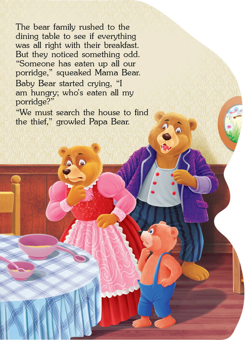 Wonderful Story Board book- Goldilocks and the three Bears : Story books Children Book By Dreamland Publications