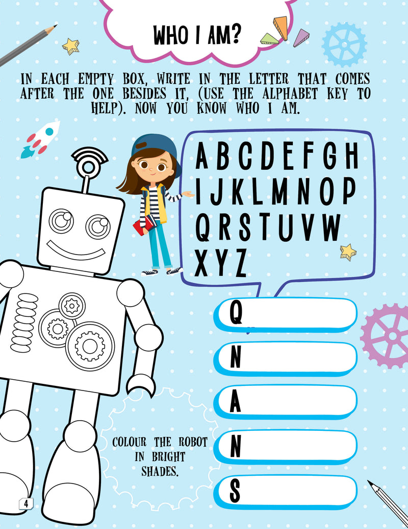 Introduction to Robotics with Activities : Early Learning Children Book By Dreamland Publications 9789388416610