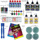 41 Pieces Ultimate Slime Making Kit for kids Combo Pack of 2 - Glitter & Sparkle. Unicorn & Fluffy.