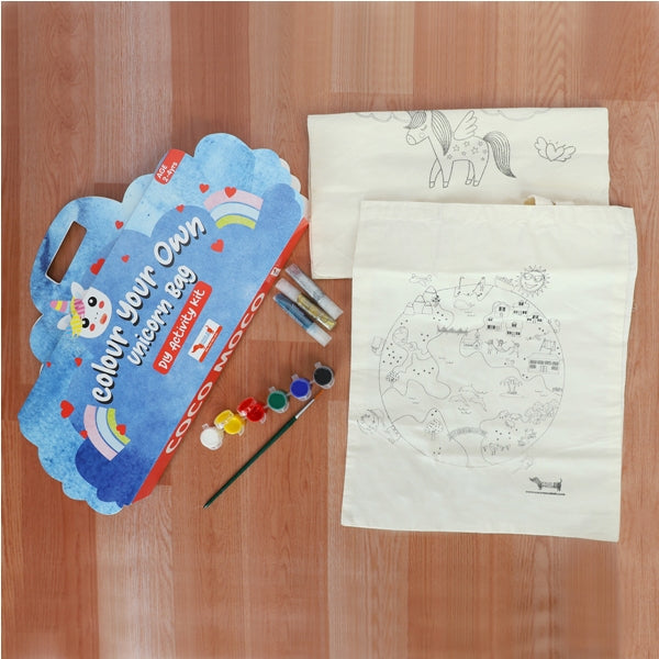 Colour your own Unicorn Bags - DIY Activity Kit