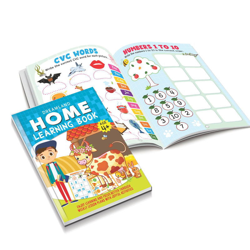 Home Learning Book With Joyful Activities - 5+ : Interactive & Activity Children Book by Dreamland Publications 9789389281309