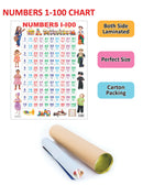 Numbers 1-100 : Reference Educational Wall Chart By Dreamland Publications