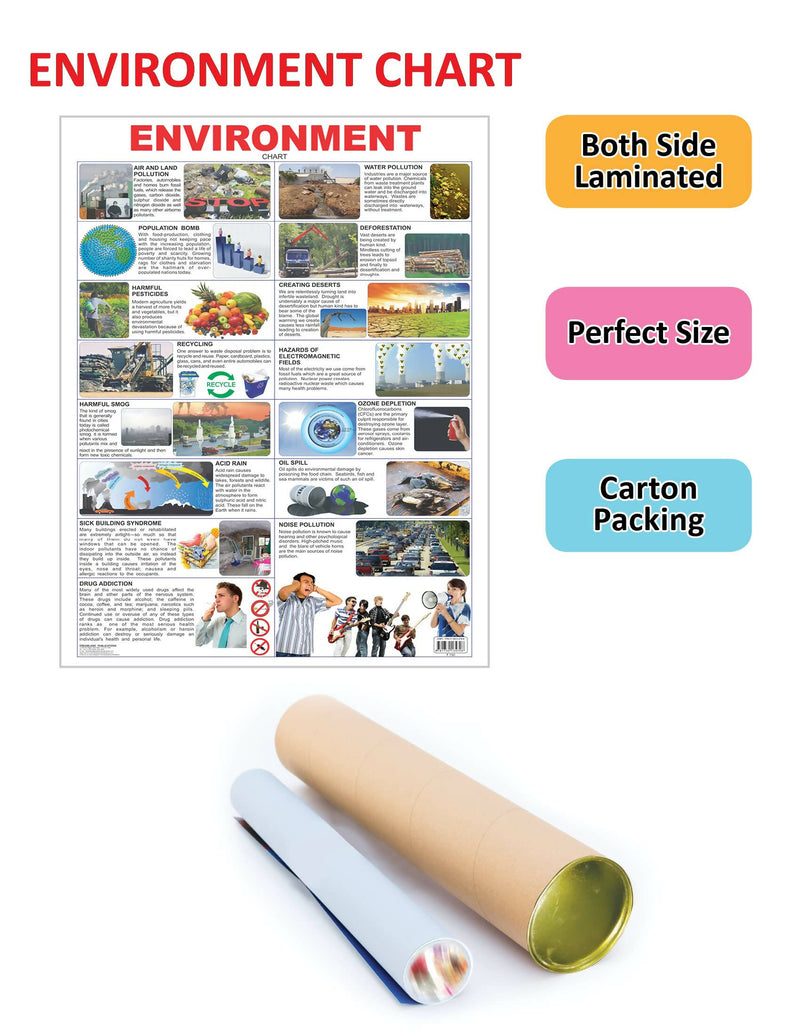 Environment : Reference Educational Wall Chart By Dreamland Publications 9781730134708