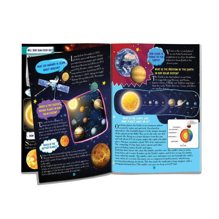 Space and Solar System Encyclopedia for Children Age 5 - 15 Years- All About Trivia Questions and Answers : Reference Children Book by Dreamland Publications