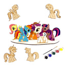  CuroKidz Unicorn Wooden Craft Kit With 6 Unicorns & A Stand