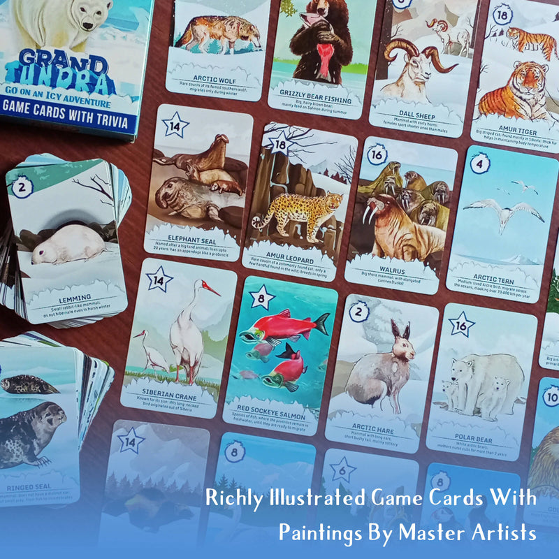 Grand Tundra-Arctic Circle Wildlife Safari Adventure-Premium Edition Board Game