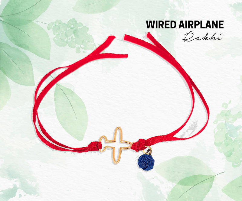 WIRED AIRPLAIN BRACELET ( Personalization Available)
