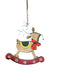 WOODEN REINDEER ON A ROCKER ORNAMENT (Personalization Available )
